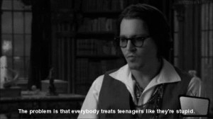 funny, johnny depp, quote, quotes and sayings, stupid, teen, teenagers