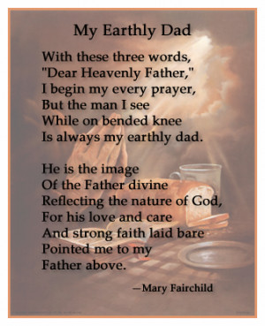 My Earthly Dad - Mary Fairchild