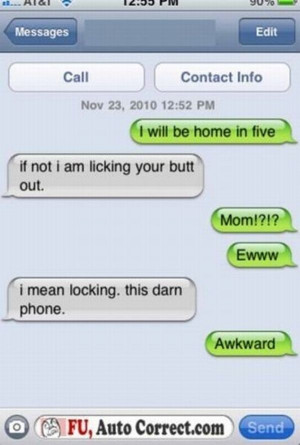 Mom... Yuck - What Are Sexually Awkward Autocorrects? - ChaCha
