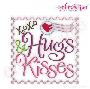 Embroidery Designs (All) - Hugs and Kisses xoxo stamp ...