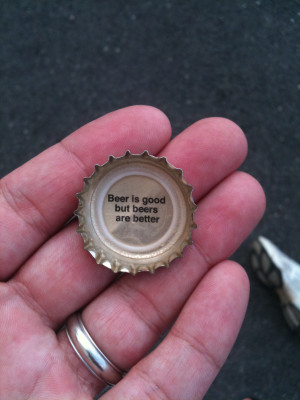 Magic Hat bottle cap from this past weekend