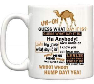 Hump Day Quote Camel Coffee Mug - TeeShirtPalace