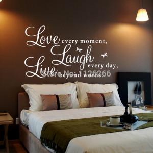 ... Day, Love Beyond Words Life Vinyl Wall Stickers Quotes for Home Decor