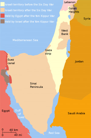 yom kippur war map