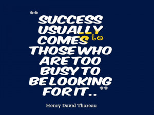 Henry David Thoreau quote abuot success