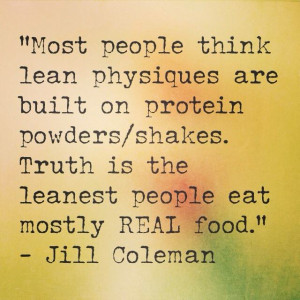 Lean protein, fruits and veggies, healthy fats. THAT IS THE SECRET ...
