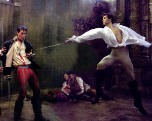 is when tybalt dies from romeo after killing mercutio after that romeo ...
