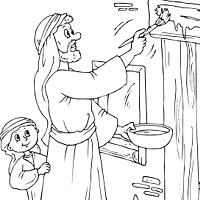 passover lamb coloring page more passover coloring pages from