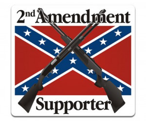 2nd Amendment Supporter Rebel Flag Sticker Decal