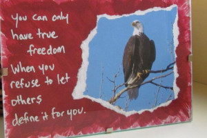 ... USA Mixed Media Art Bald Eagle With Quote in 4 by NatureAndNauticals