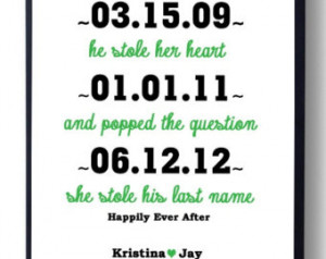 Wedding Sign, 13 x 19 He Stole her Heart,Su She stole his last name ...