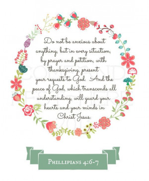 ... Verses, Favorite Verses, Printables Floral, Philippians 4 6 7, Bible