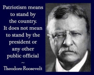 Patriotism means to stand by the country. It does not mean to stand ...