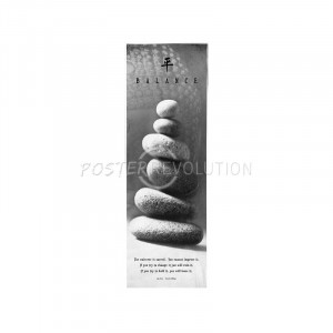 Balance (Stones, Tao Te Ching Quote) Art Poster