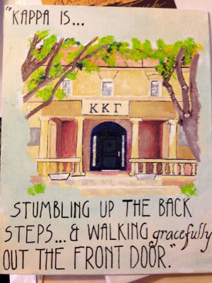 Kappa Kappa Gamma House with Quote! Also pretty sure this is the Texas ...
