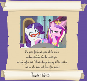 MLP Christian quotes. Rarity by GennadyKalugina