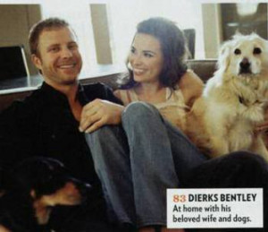 Dierks Bentley at Home with Wife and Dogs