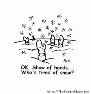Tired of snow saying - Funny Pictures, Awesome Pictures, Funny Images ...
