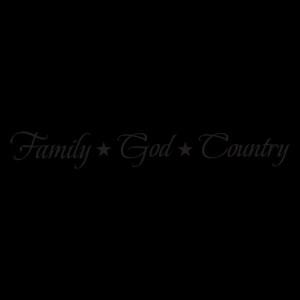 Family God Country Wall Quotes™ Decal