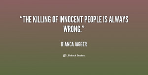 Killing Innocent People Quot
