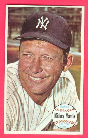 1964 TOPPS GIANTS MICKEY MANTLE - NY YANKEES: all items are pictured ...