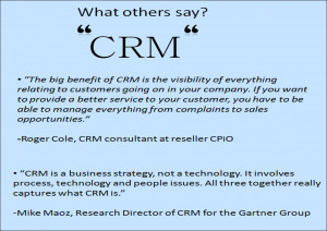CRM can improve communication between departments of the company.