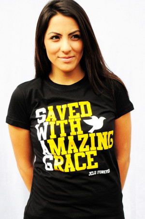 TODAY $10.00SWAG=Saved With Amazing Grace T-Shirt in black.SHOP JCLU ...