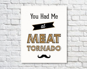 Typography Print Quote Print Ron Swanson Moustache by paperchat, $24 ...