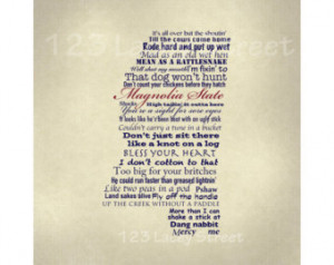 Digital Print, Mississippi, Humor, Digital Art Print, Southern Sayings ...