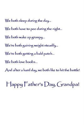 2009 06 21 Grandpa Fathers Day card p2 Grandad Poems