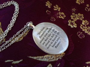 Divergent It's him. Something about him Book Quote Pendant Necklace ...