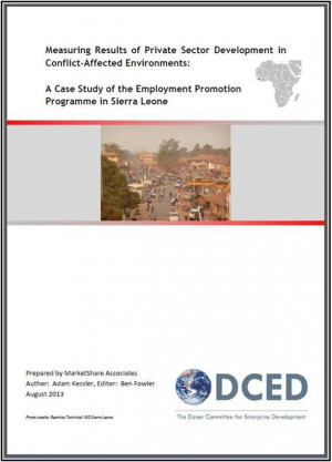 for Enterprise Development (July, 2013): Measuring Results of Private ...