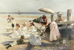 Alexander Mark Rossi, On the Shores of Bognor Regis, (1887)