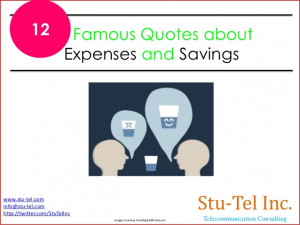 12 famous quotes about expenses and savings