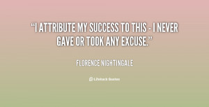 Florence Nightingale Quote Success