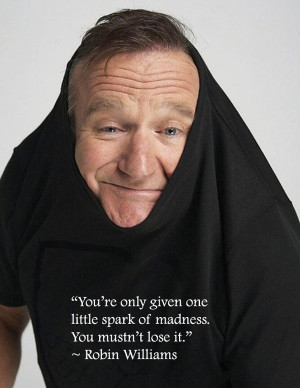 But, Robin Williams caught my attention tonight. As I watched Jeopardy ...