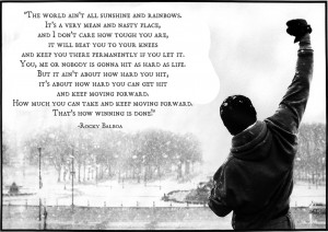 Rocky Balboa Inspirational/Motivational Film/Movie Quote. Print/Poster ...