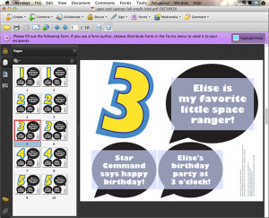 And then just type into the fields to personalize it for your little ...