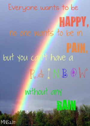 Go Back > Gallery For > Rainbow And Rain Quotes