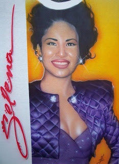 ... Custom Airbrush Portraits - Tejano Mexican Singer, Selena Quintanilla