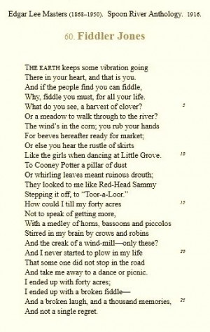 Fiddler Jones - Edgar Lee Masters