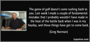 More Greg Norman Quotes