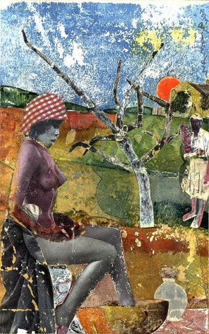 The Calabash, collage,