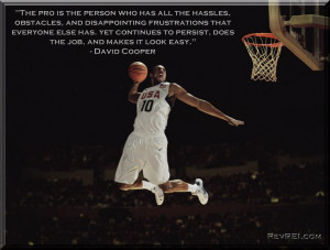 The pro is the person who has all the hassles, obstacles, and ...