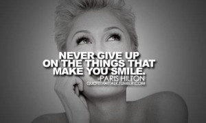 Never Give Up On The Things That Make You Smile - Mistake Quote