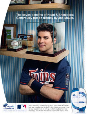 joe mauer print ad