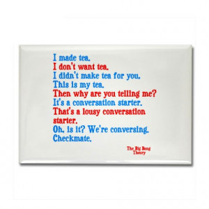 Bang Theory Gifts > Big Bang Theory Magnets > Big Bang Theory quotes ...