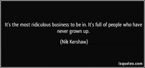 More Nik Kershaw Quotes