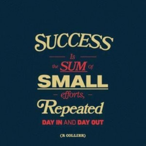 Consistency leads to Success