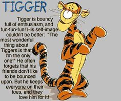TIGGER Vinyl Wall Quote Decal Winnie the Pooh BOUNCE